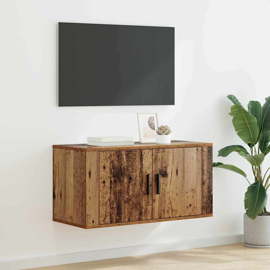 Seinale kinnitatav TV kapp 80 x 34.5 x 40 cm Vana puit