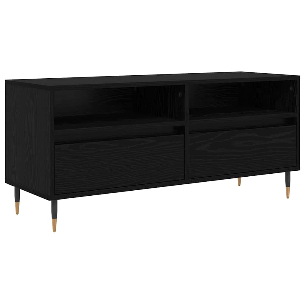 Telerikapp sahtliga Must tamm 100 x 34,5 x 44,5 cm