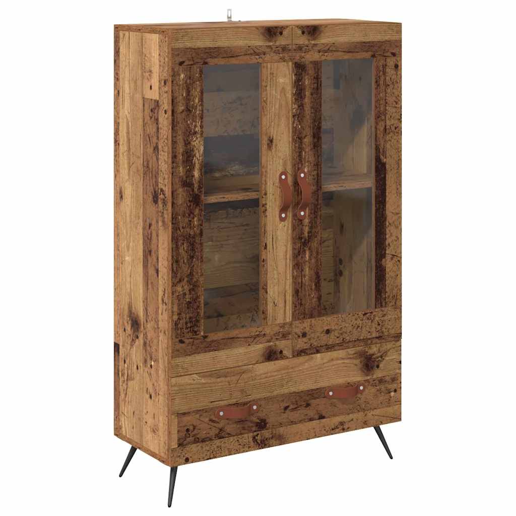 Kõrgushein Vana puit 69,5 x 31 x 115 cm Kunstlik puit ja klaas