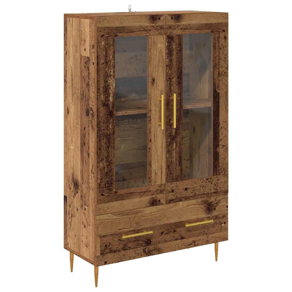 Kõrgushein Vana puit 69,5 x 31 x 115 cm Kunstlik puit ja klaas