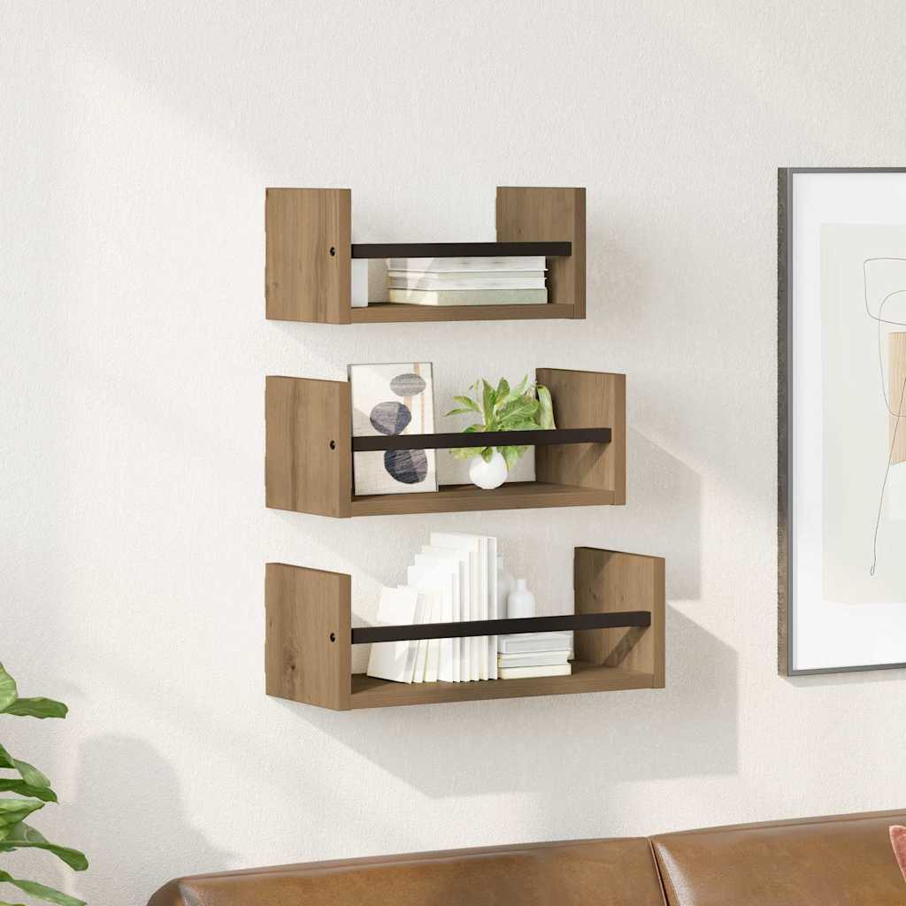 Seinariiulikomplekt 3 tk Käsitööpuu 40x16x14cm Tehispuit