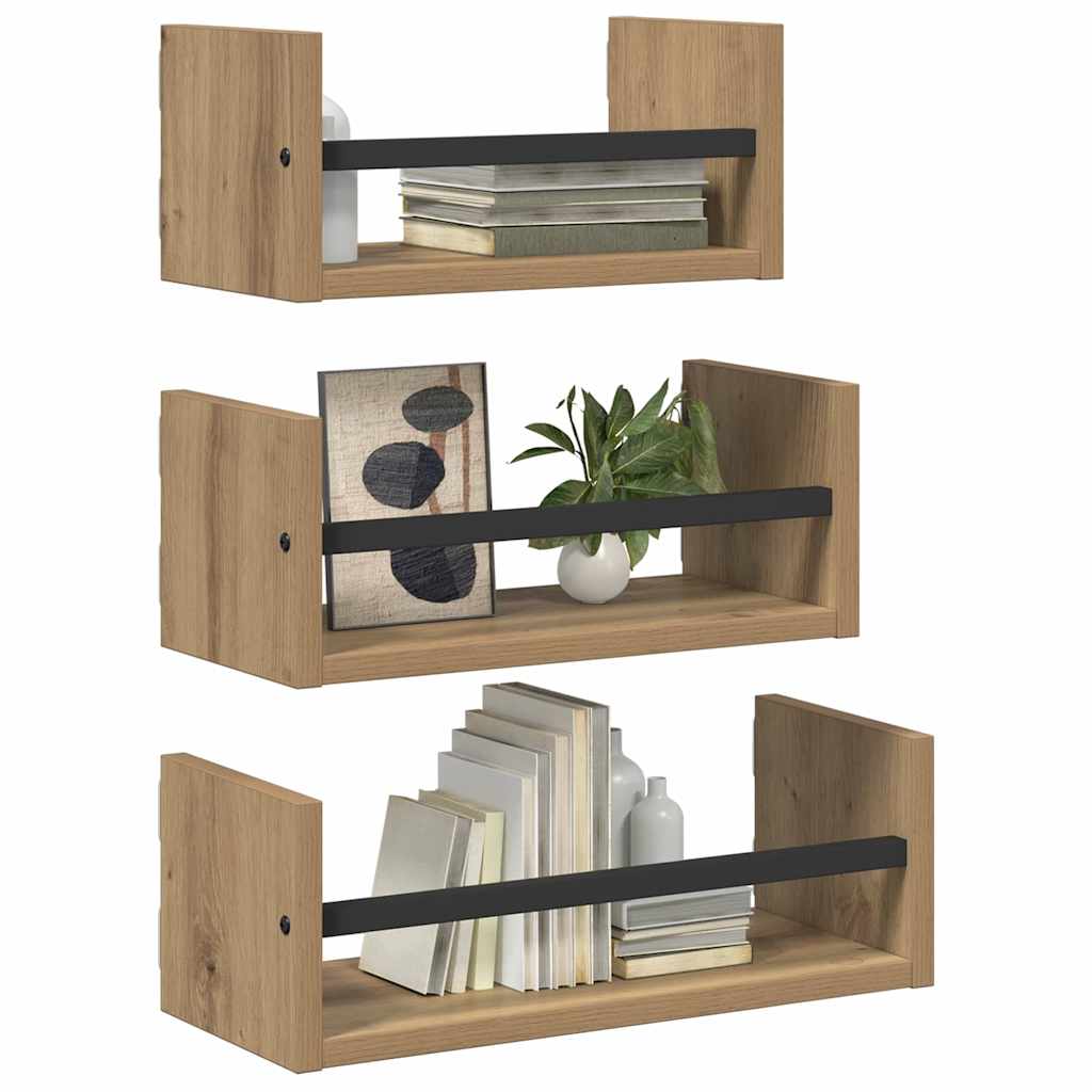 Seinariiulikomplekt 3 tk Käsitööpuu 40x16x14cm Tehispuit