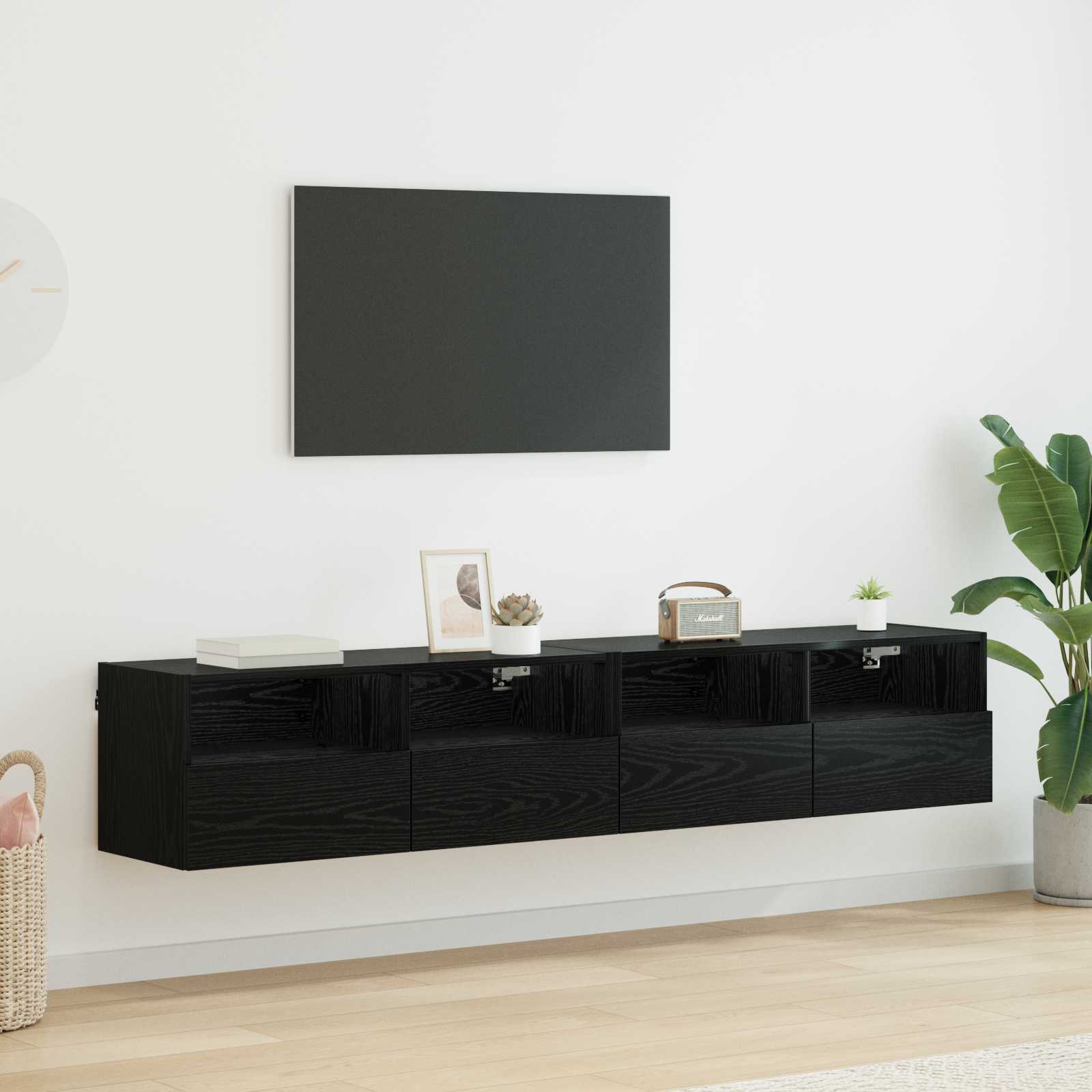 TV Seinakapid 2 tk Must tamm Tehispuit