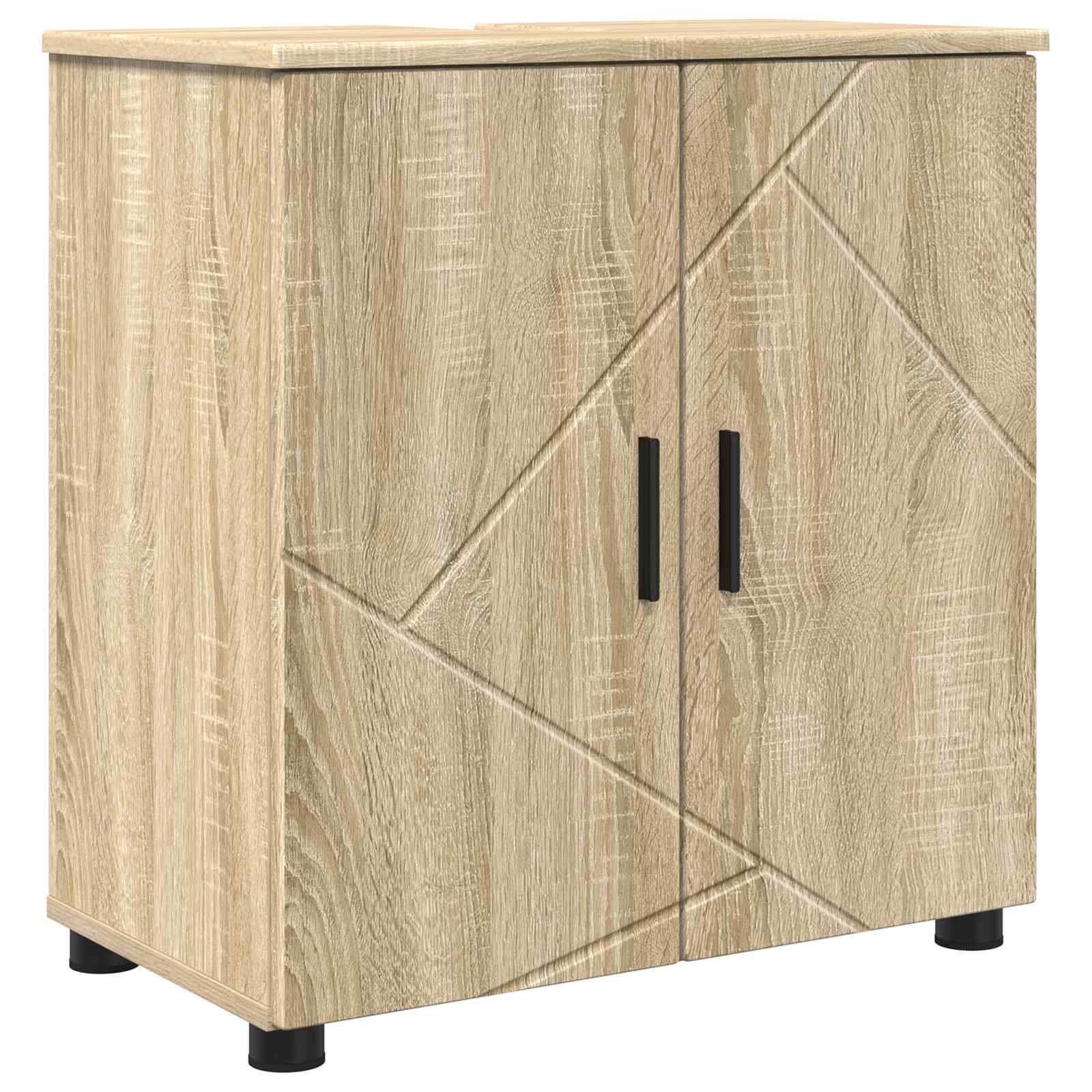 Vannitoa kapp Sonoma tamm 61 x 35 x 64 cm Tehispuit, Metall