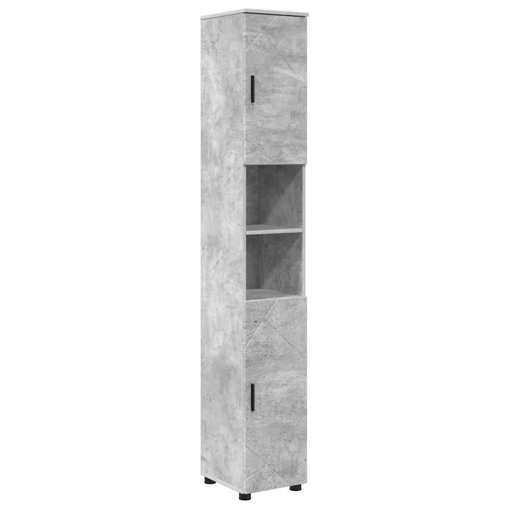 Vannitoa kapp Betoonhall 30 x 35 x 192 cm Tehispuit & Metall