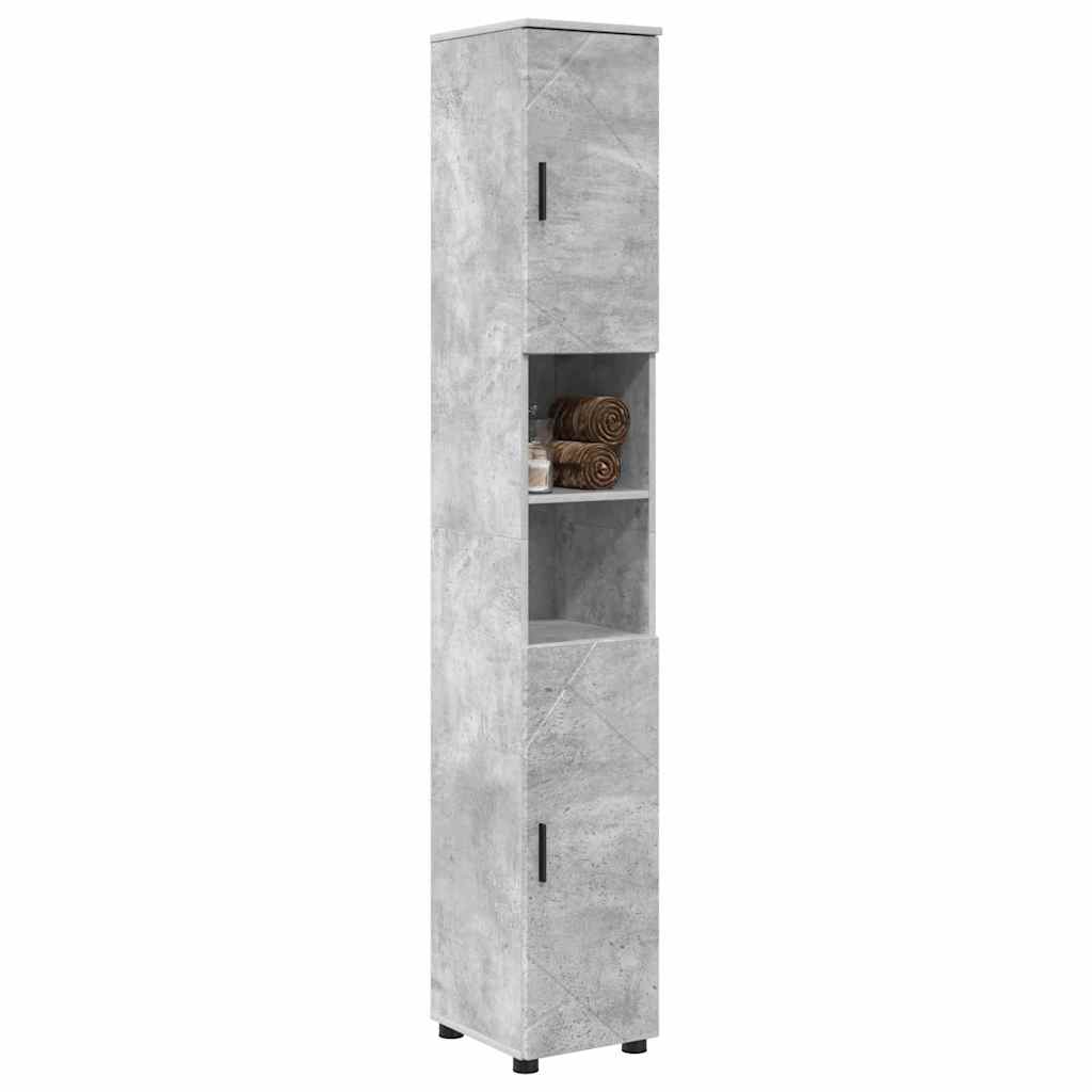 Vannitoa kapp Betoonhall 30 x 35 x 192 cm Tehispuit & Metall