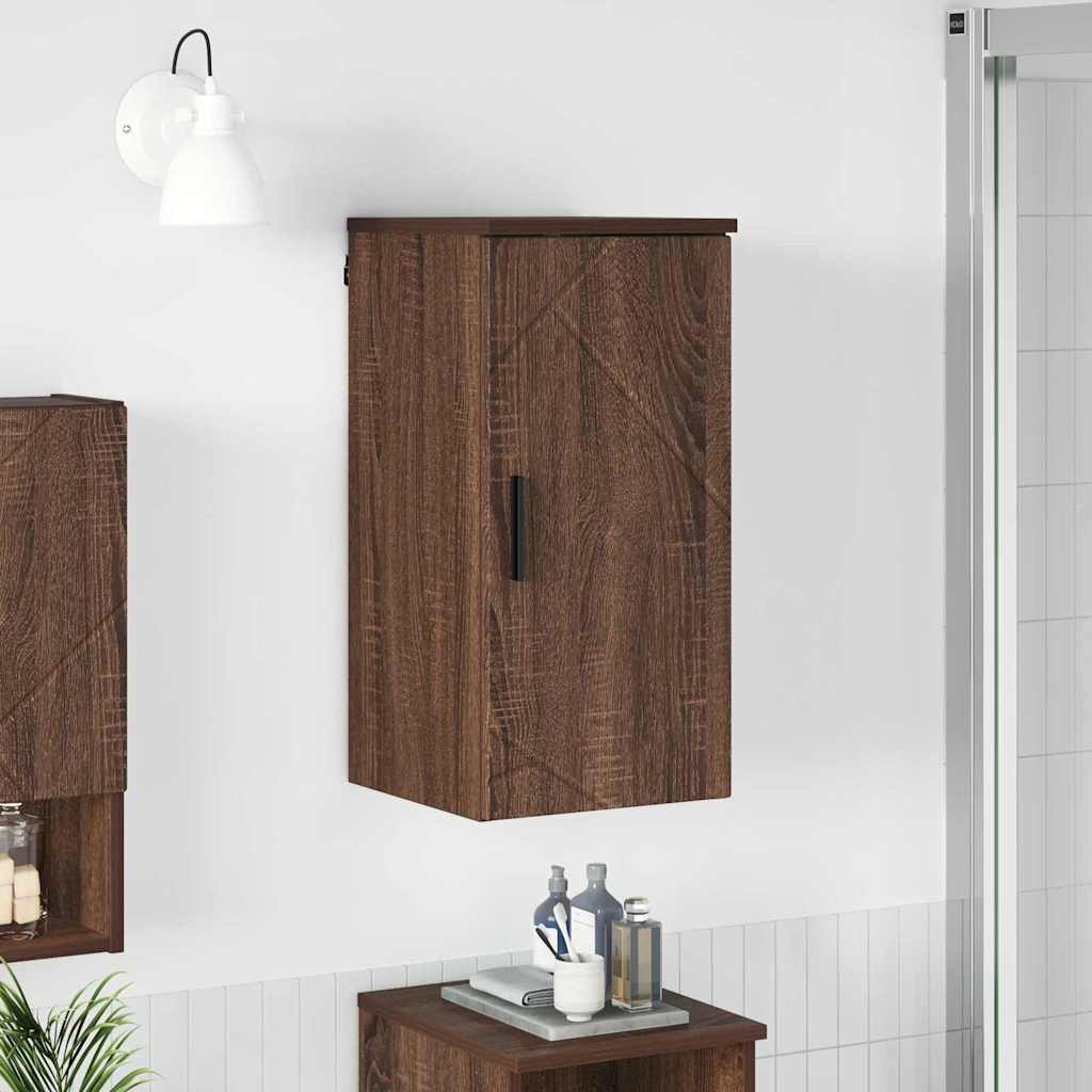 Vannitoa kapp Pruun tamme 30 x 31,5 x 61 cm Tehispuit, Metall