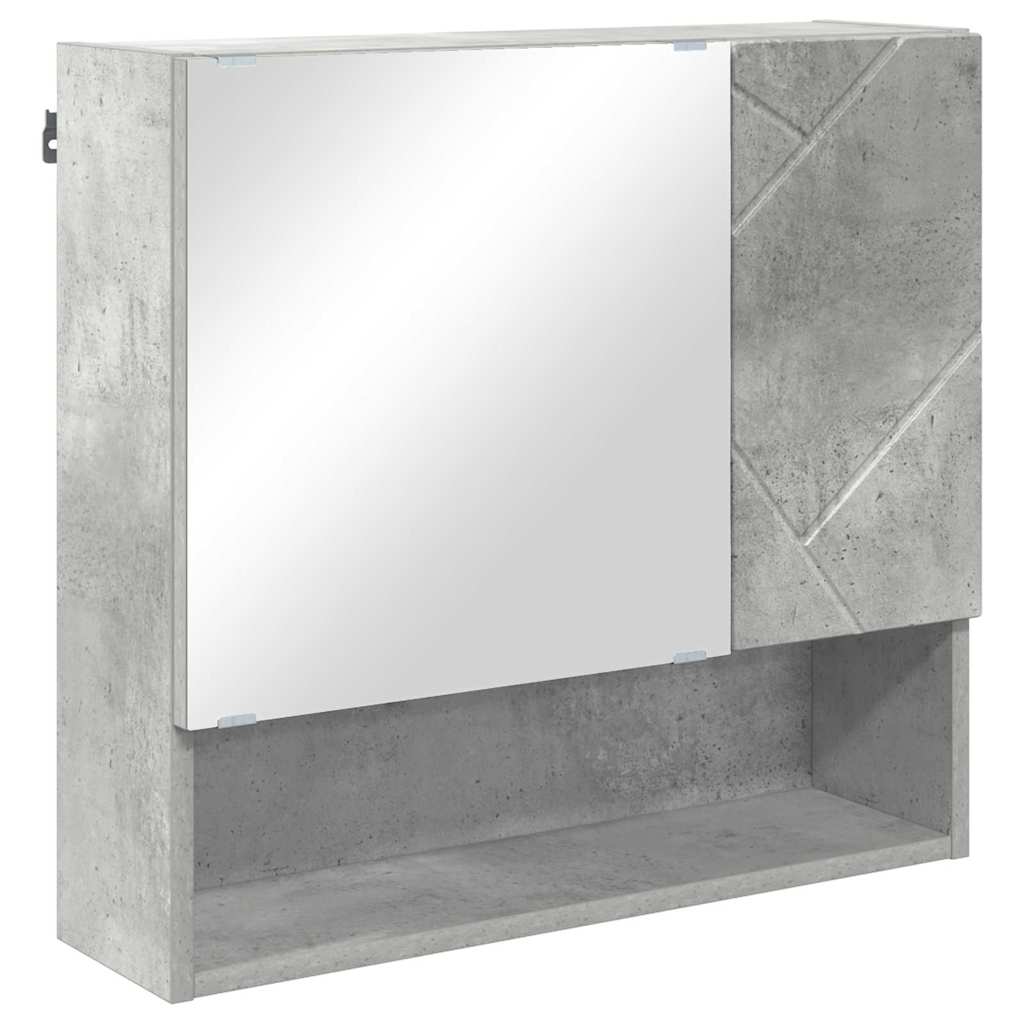 Peeglikapp Betoonhall 59 x 17 x 55 cm Tehispuit