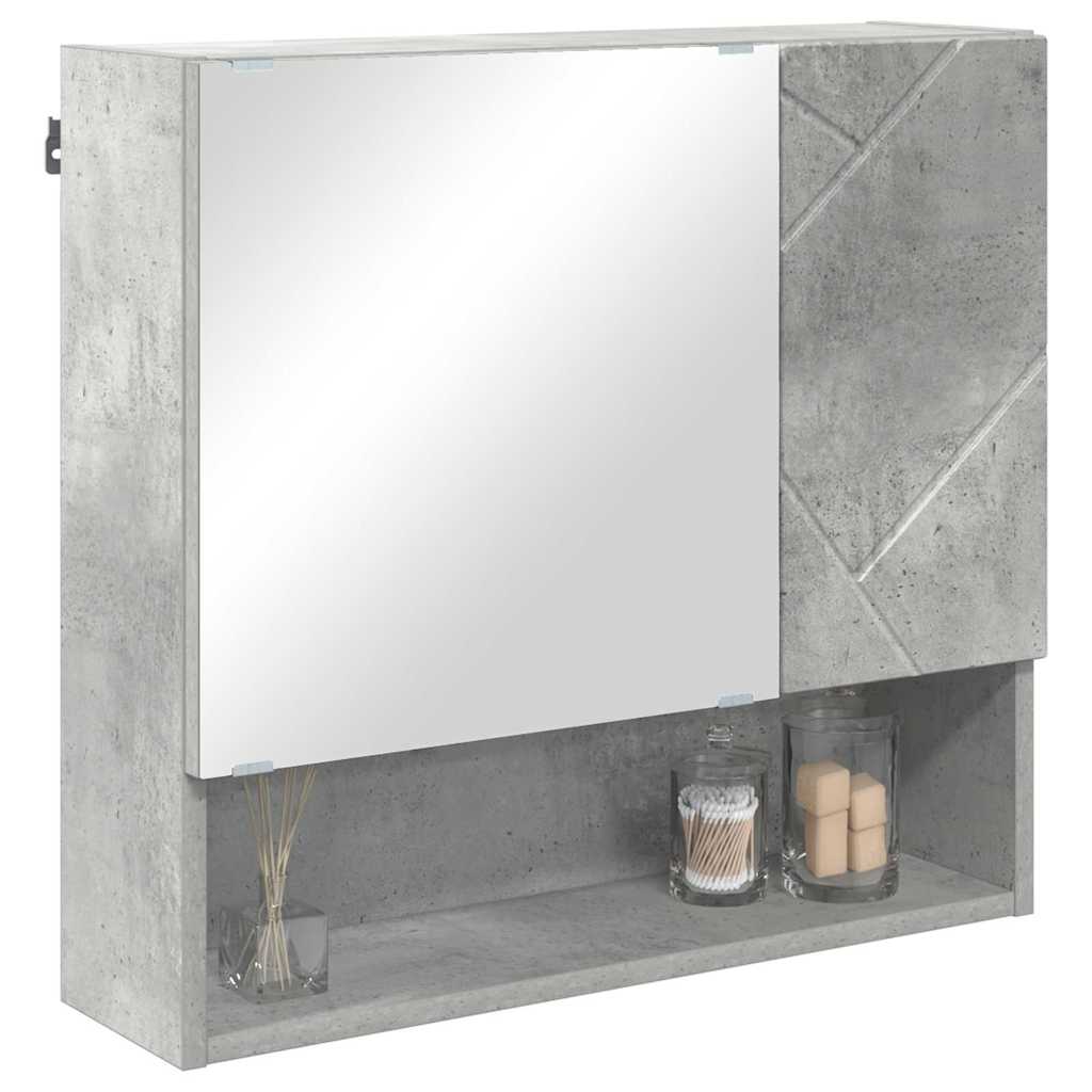 Peeglikapp Betoonhall 59 x 17 x 55 cm Tehispuit