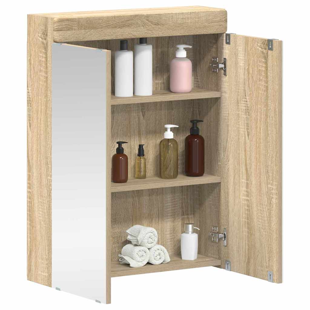 Vannitoa peeglikapp TULUM Sonoma tamm 60 x 16,5 x 78 cm