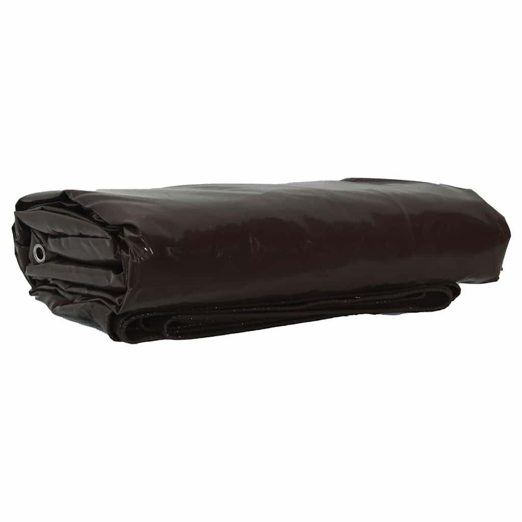Tarpaulin 650g / m² Pruun 2 x 3 m Lõuend PVC kattega