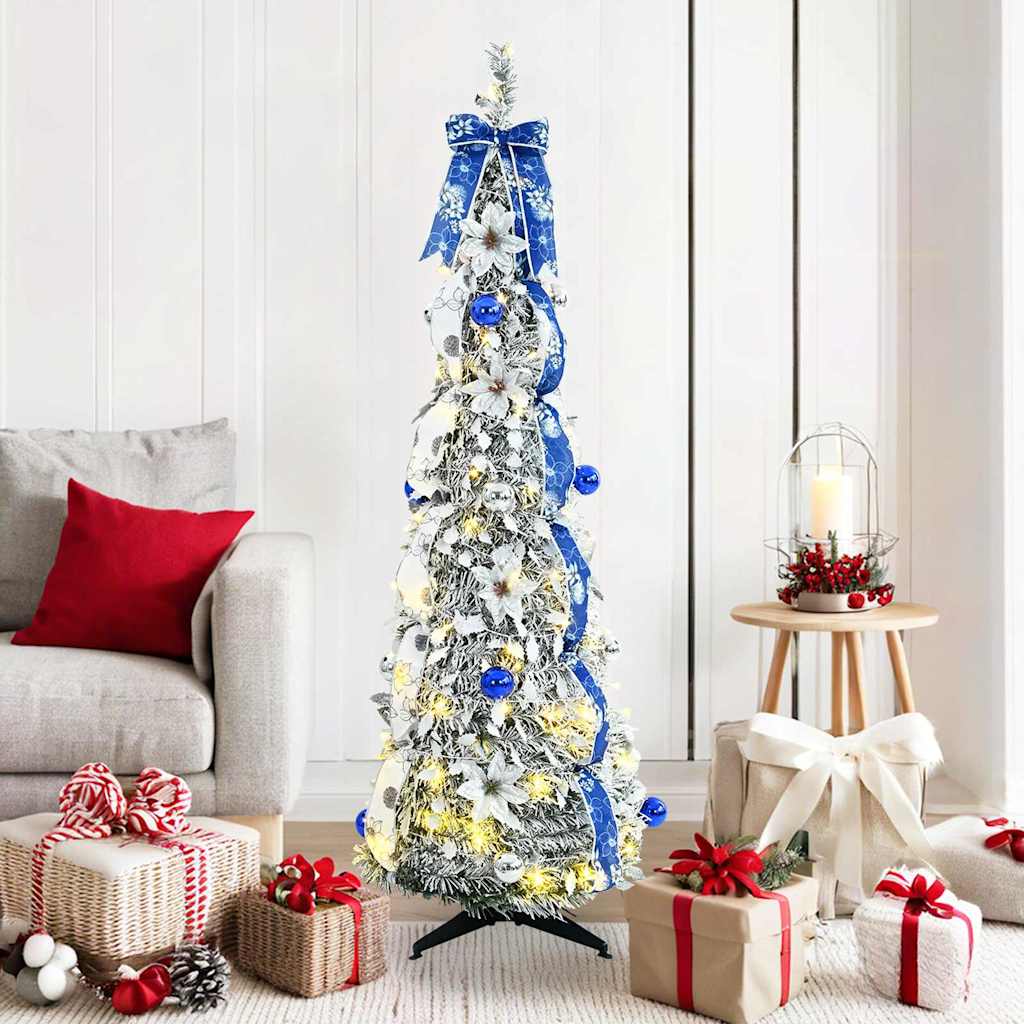 Tehisjõulupuu Valge 150 cm PVC