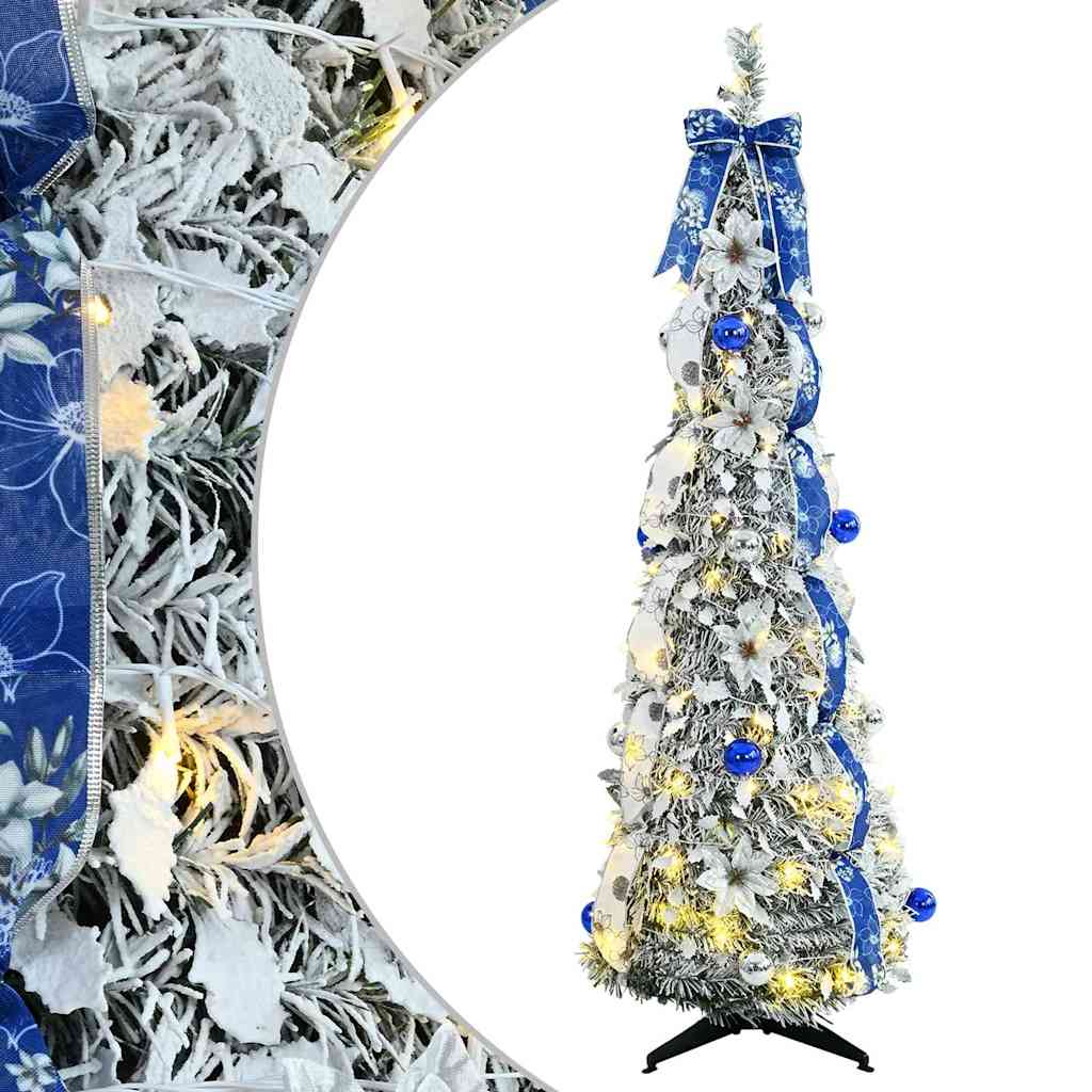 Tehisjõulupuu Valge 150 cm PVC