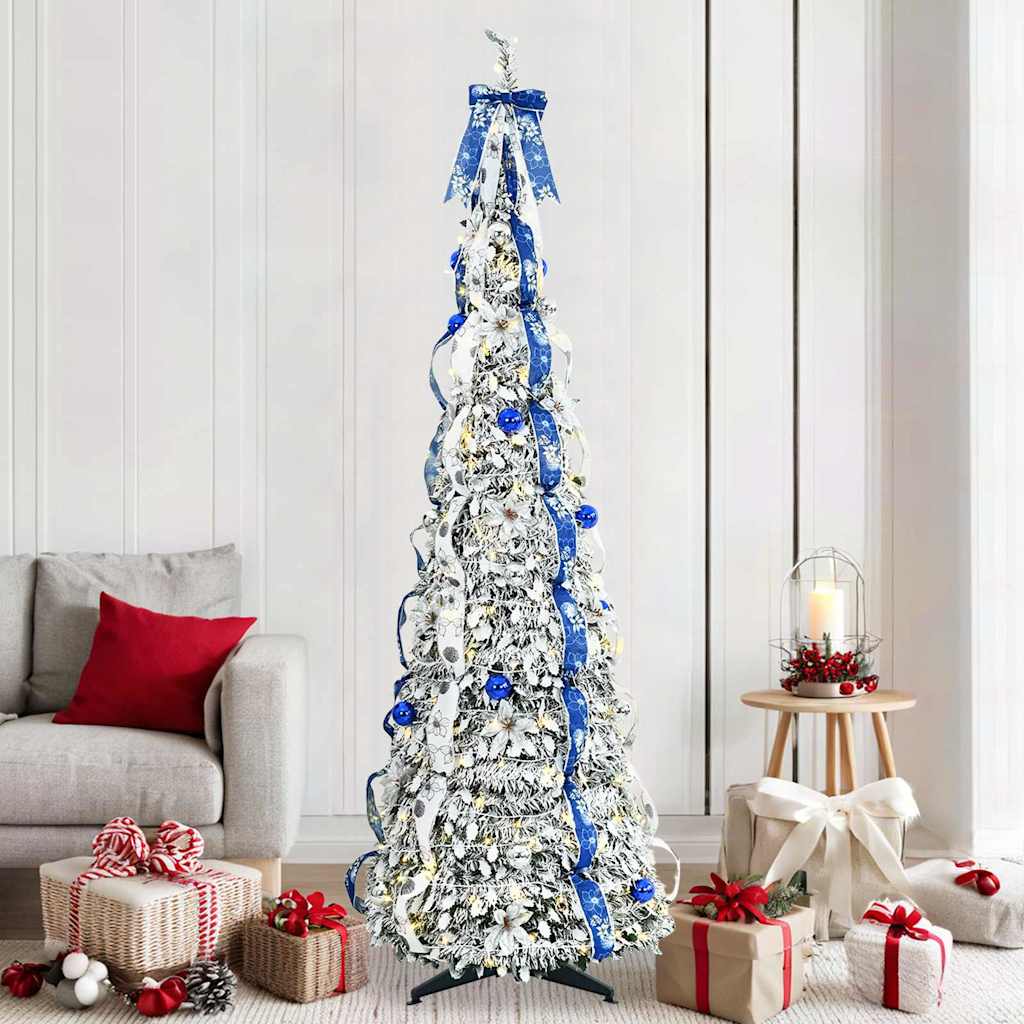 Tehisjõulupuu Valge 210 cm PVC
