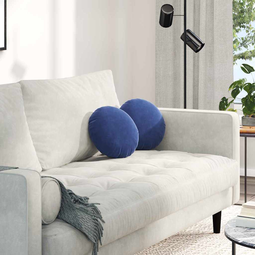 Istumispatjad 2 tk Samet Politsei sinine Ø30 x 13 cm