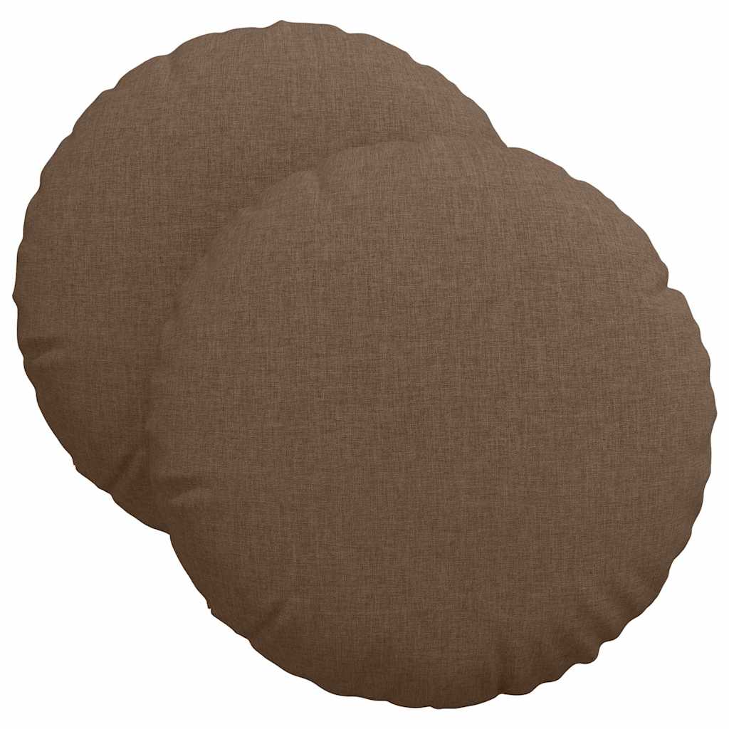Istumispatjad 2 tk kangas Pruun Ø40 x 13 cm