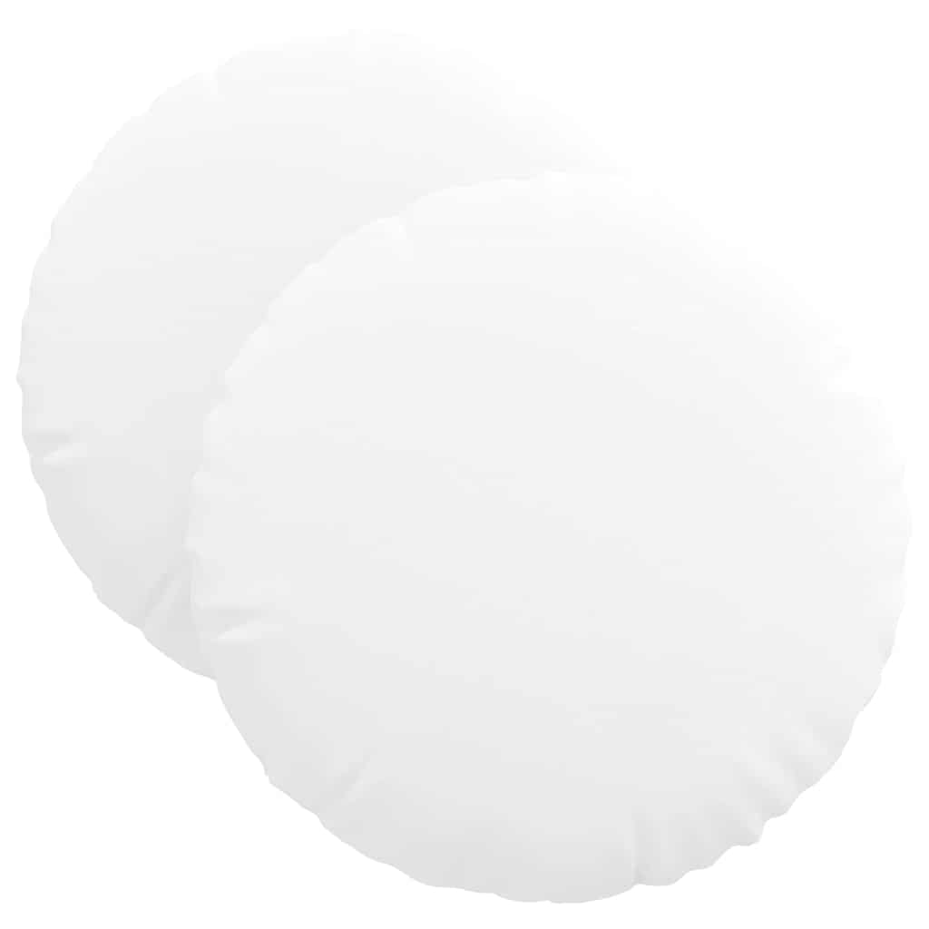 Istumispatjad 2 tk kangas Valge Ø40 x 13 cm
