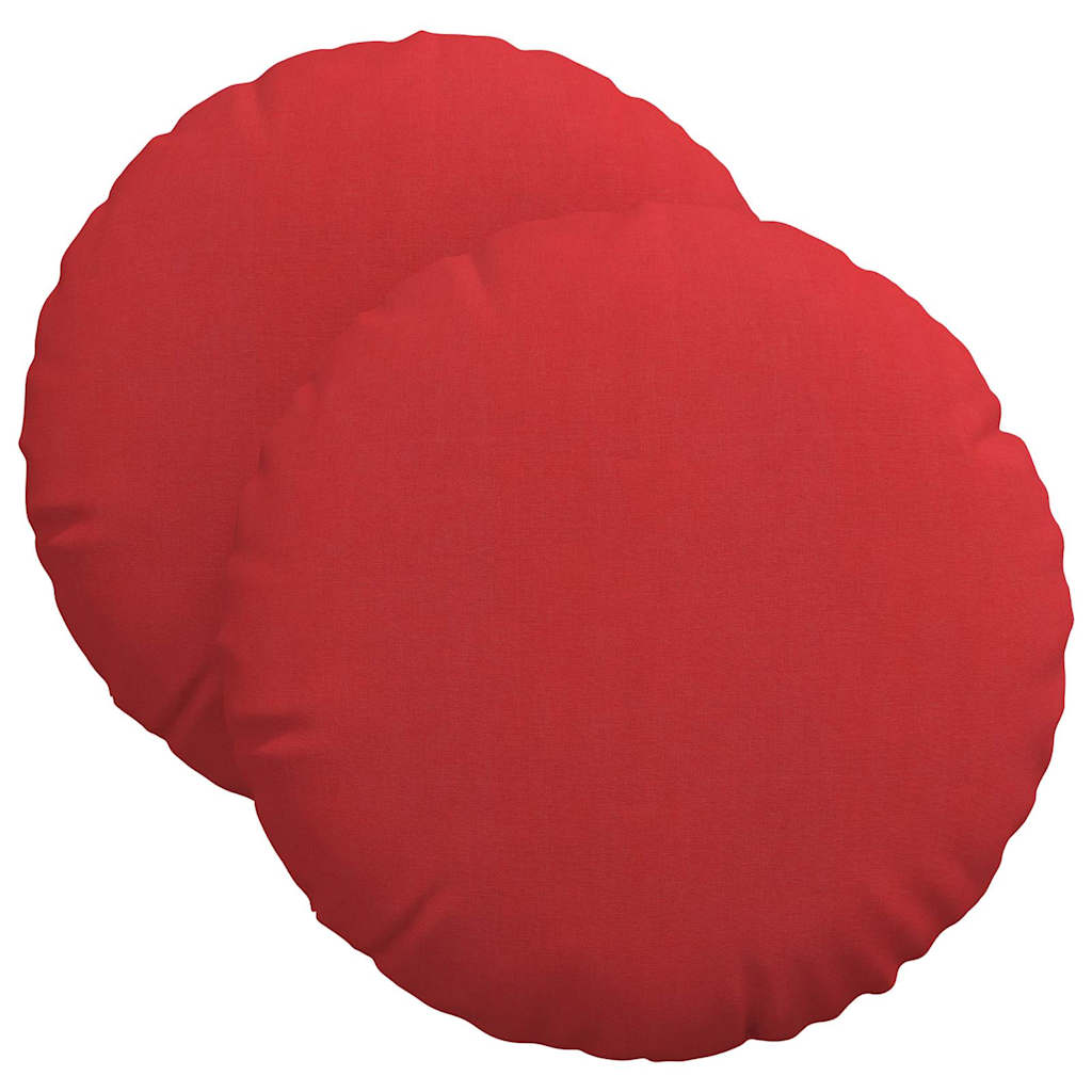 Istumispatjad 2 tk kangas Punane Ø40 x 13 cm
