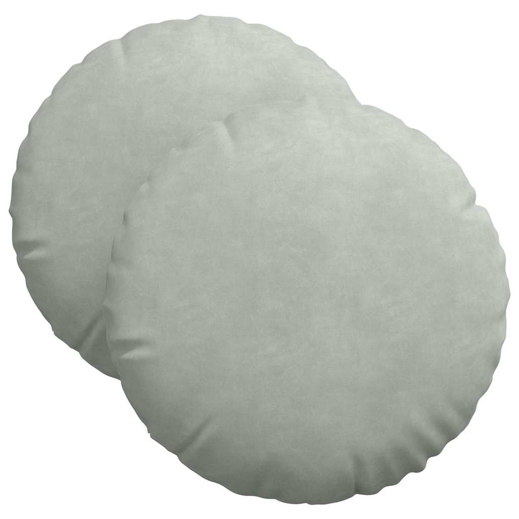 Istumispatjad 2 pcs Helehall Ø 40 x 13 cm Samet