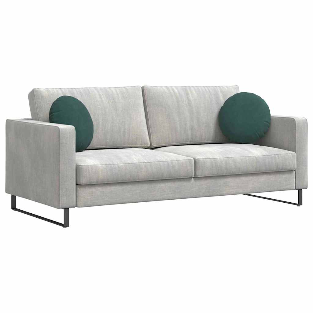 Istumispatjad 2 pcs Tume rohelise Ø 40 x 13 cm Samet