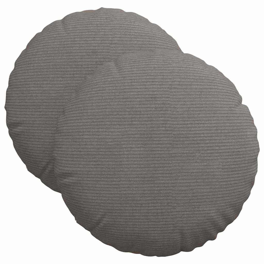 Istumispatjad 2 tk Korter kangas Helehall Ø 40 cm