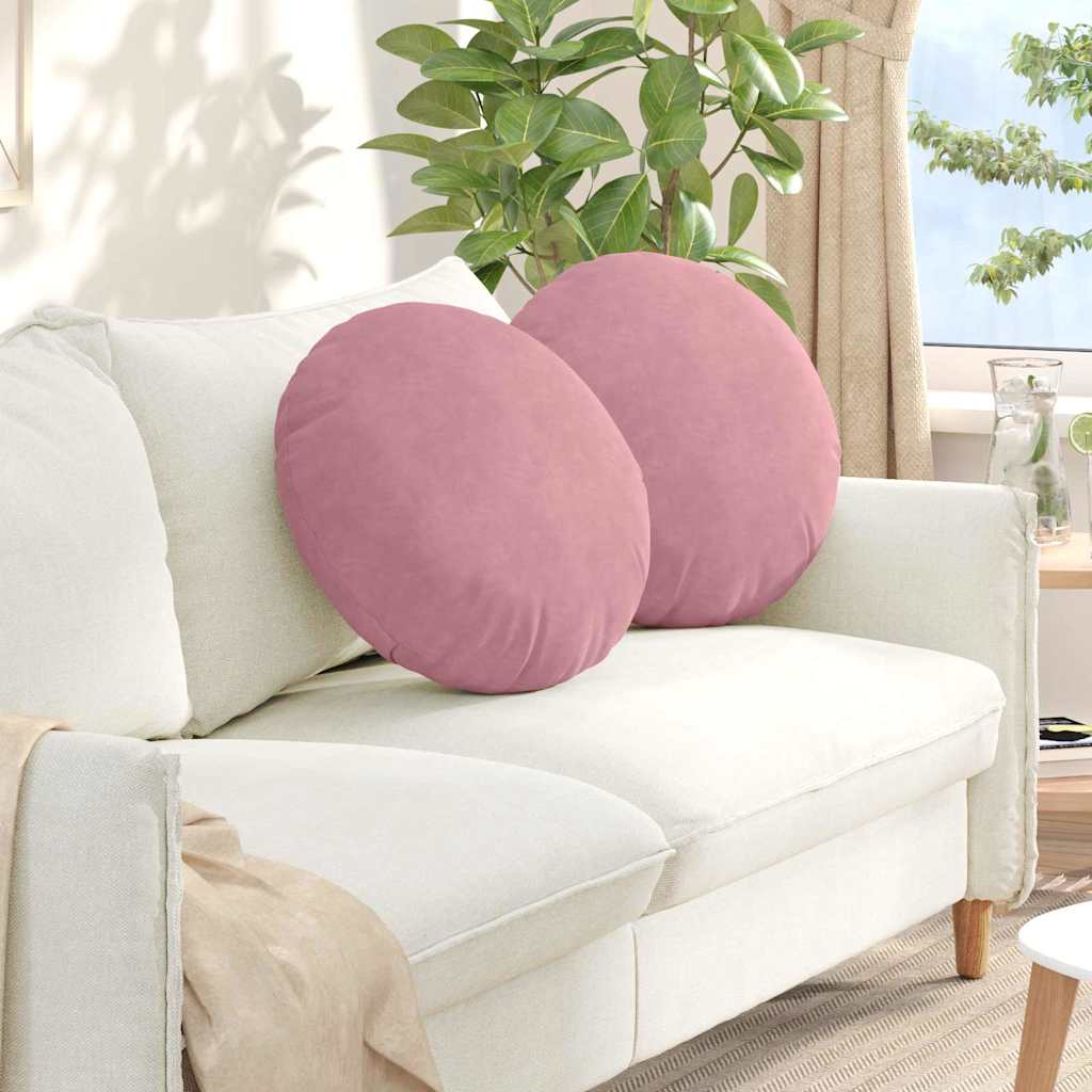 Istumispatjad 2 tk Samet Roosa Ø50 x 19 cm