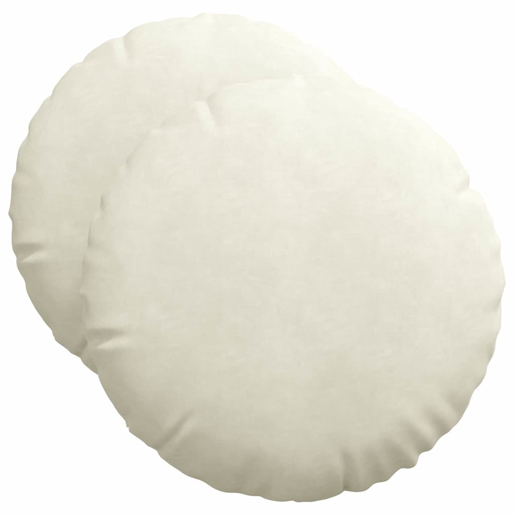 Istumispatjad 2 tk Samet cream Ø50 x 19 cm
