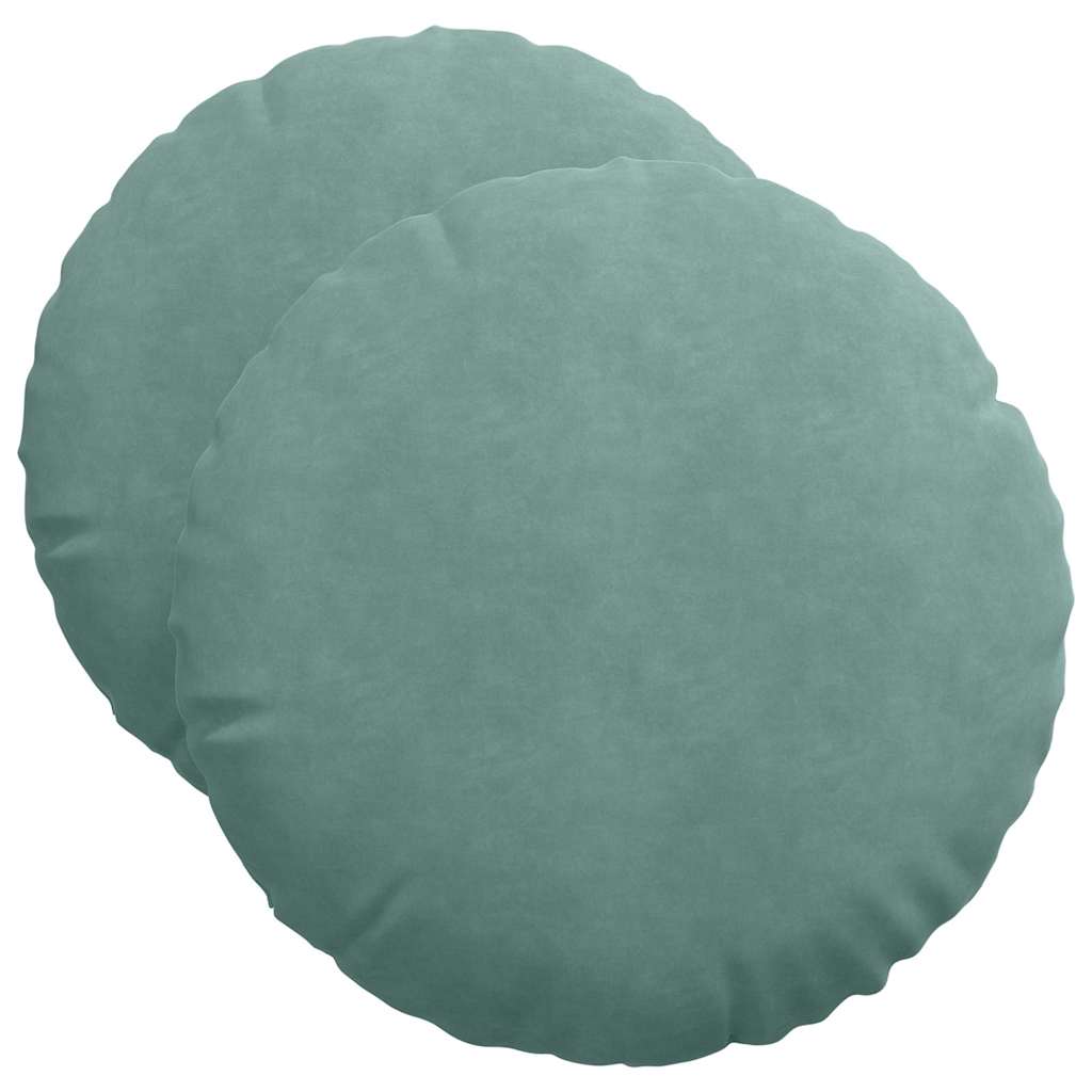 Istumispatjad 2 tk Samet Mere Roheline Ø50 x 19 cm