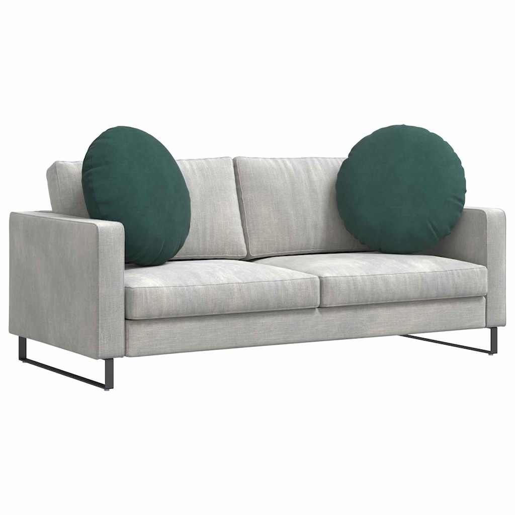 Istumispatjad 2 tk Samet Tume rohelise Ø60 x 21 cm