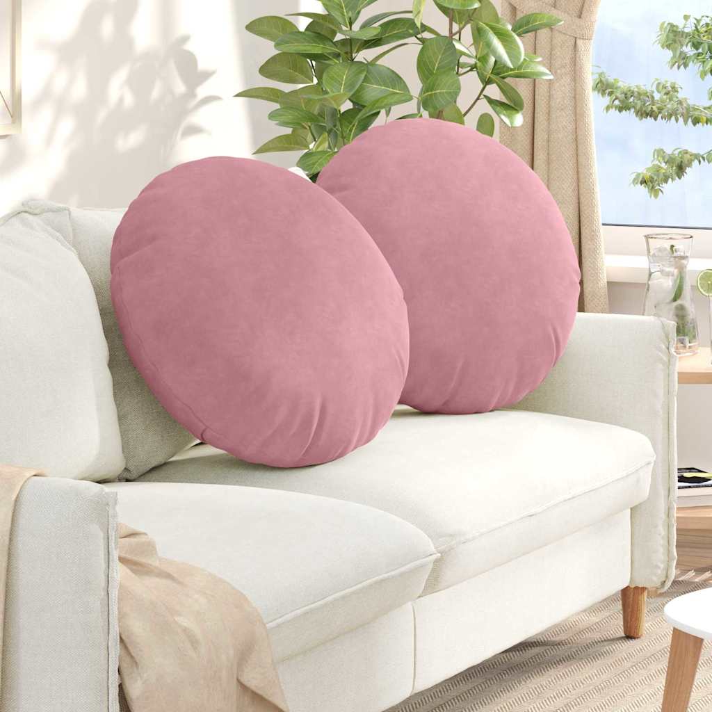 Istumispatjad 2 tk Samet Roosa Ø60 x 21 cm