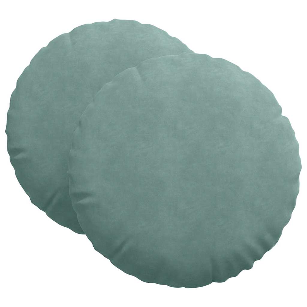 Istumispatjad 2 tk Samet Mere Roheline Ø60 x 21 cm