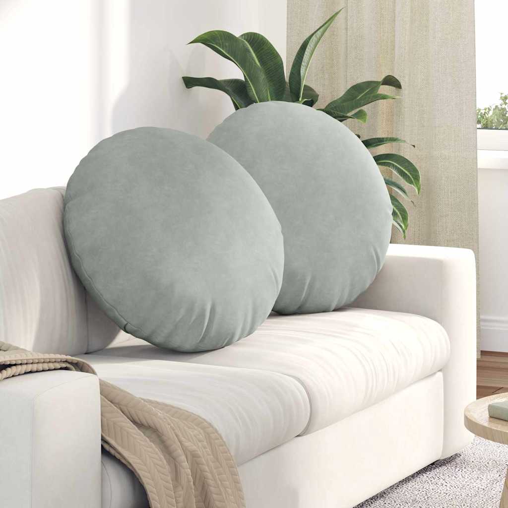 Istumispatjad 2 pcs Helehall Ø 40 x 13 cm Samet