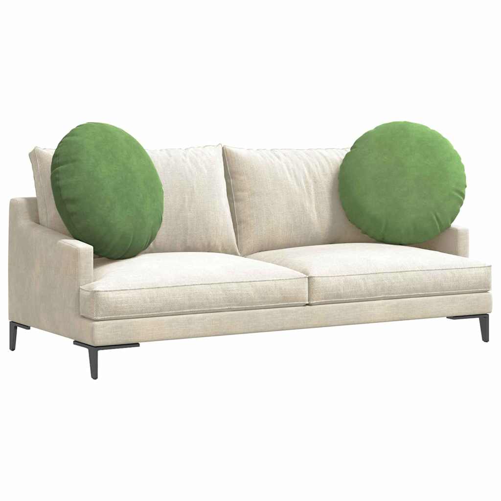 Istumispatjad 2 pcs Hele roheline Ø 40 x 13 cm Samet