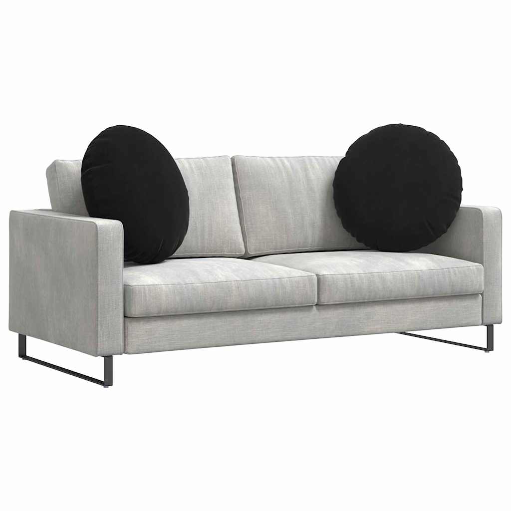 Istumispatjad 2 tk Samet Must Ø 80 x 29 cm