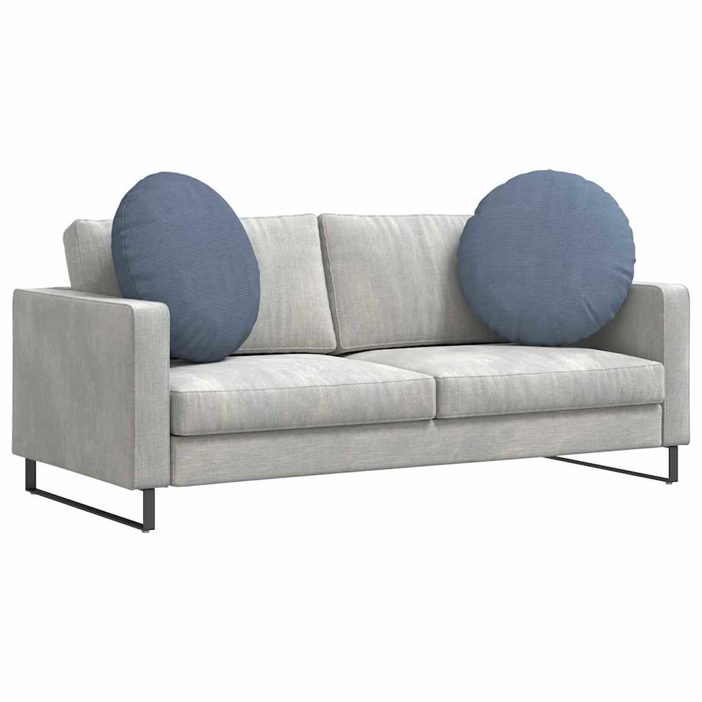 Istumispatjad 2 tk Korter kangas Sinine Ø 80 cm