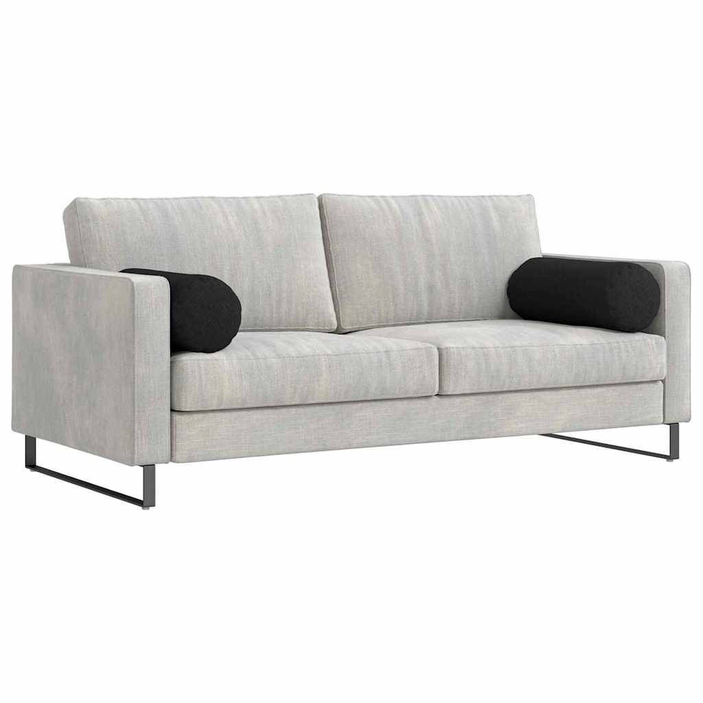 Padjad 2 tk kangas Must Ø 25 x 70 cm