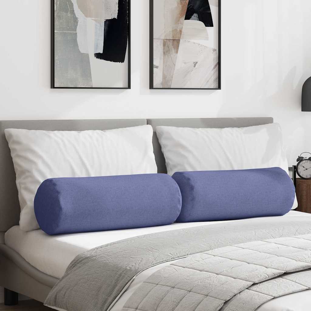 Padjad 2 tk kangas Jeans sinine Ø 25 x 70 cm