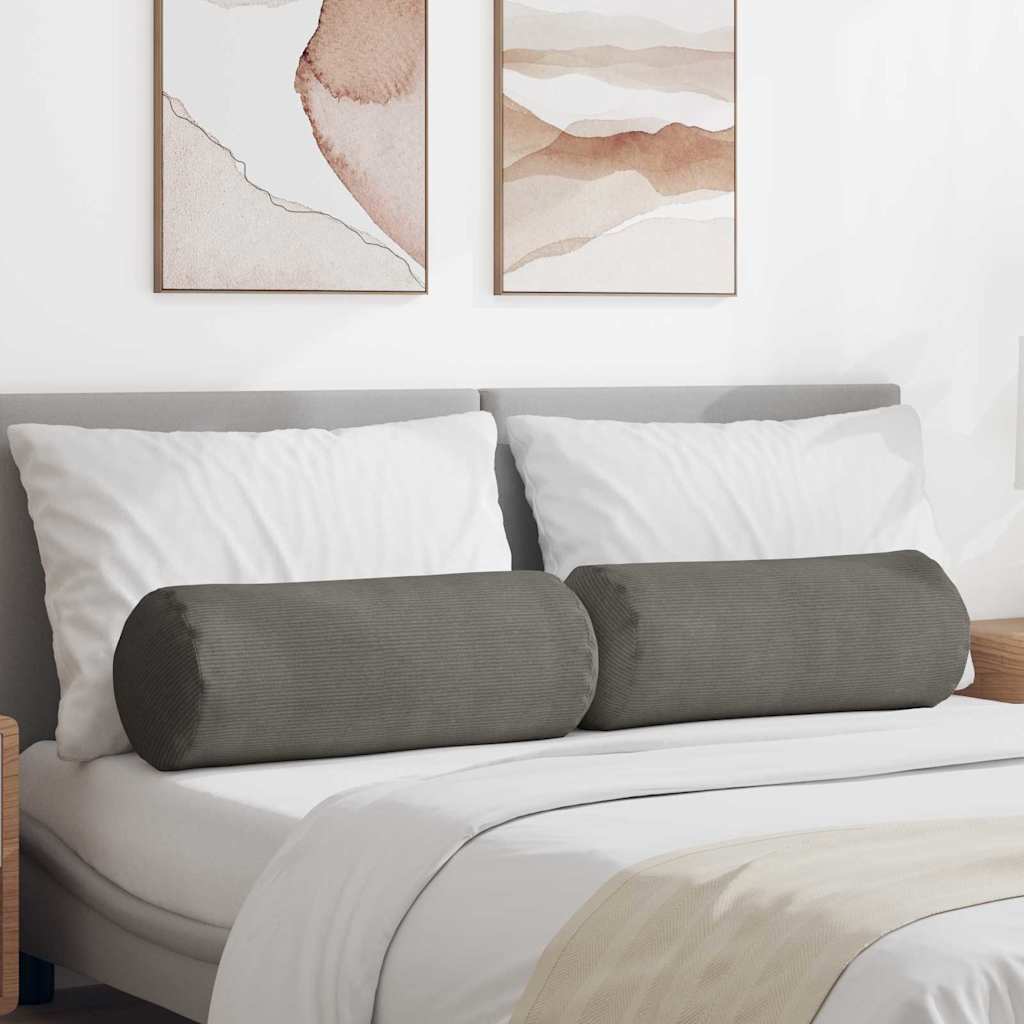 Padjad 2 pcs Helehall Ø 25 x 70 cm Korter kangas