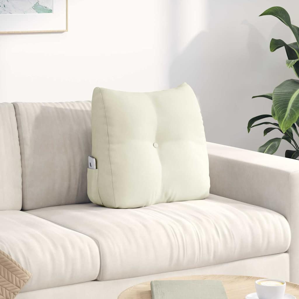 Seljatugi padi cream 45 x 50 x 24 cm Samet