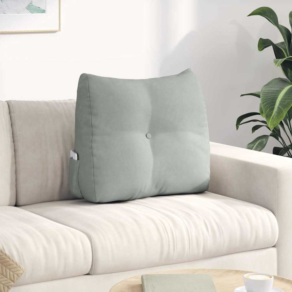 Seljatugi padi Helehall 60 x 50 x 24 cm Samet