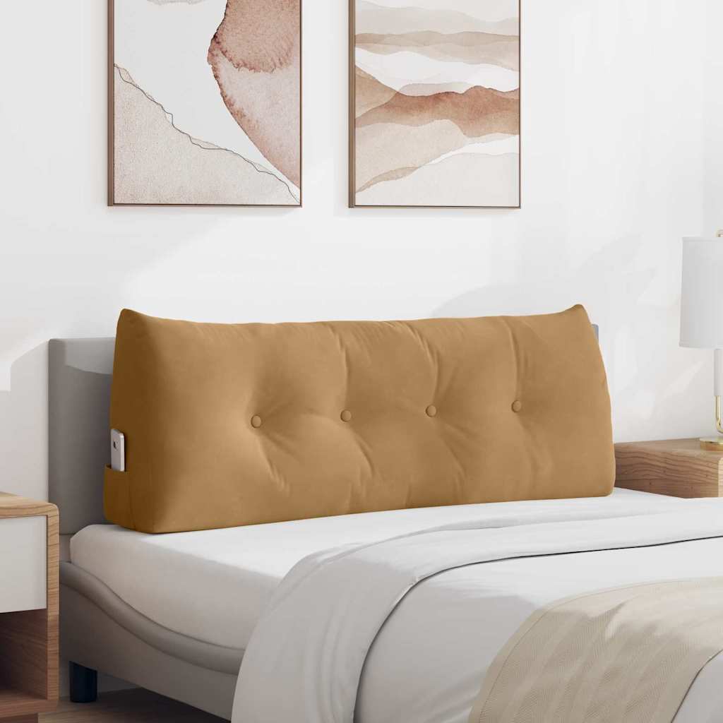 Seljatugi padi Pruun 120 x 50 x 24 cm Samet