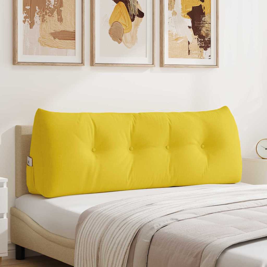 Seljatugi padi Helekollane 140 x 50 x 24 cm kangas