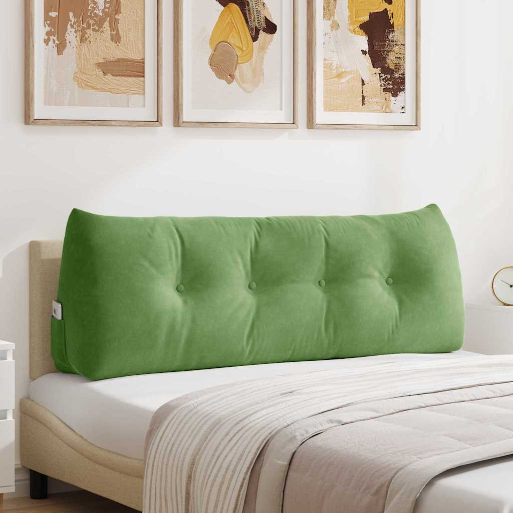 Seljatugi padi Hele roheline 140 x 50 x 24 cm Samet