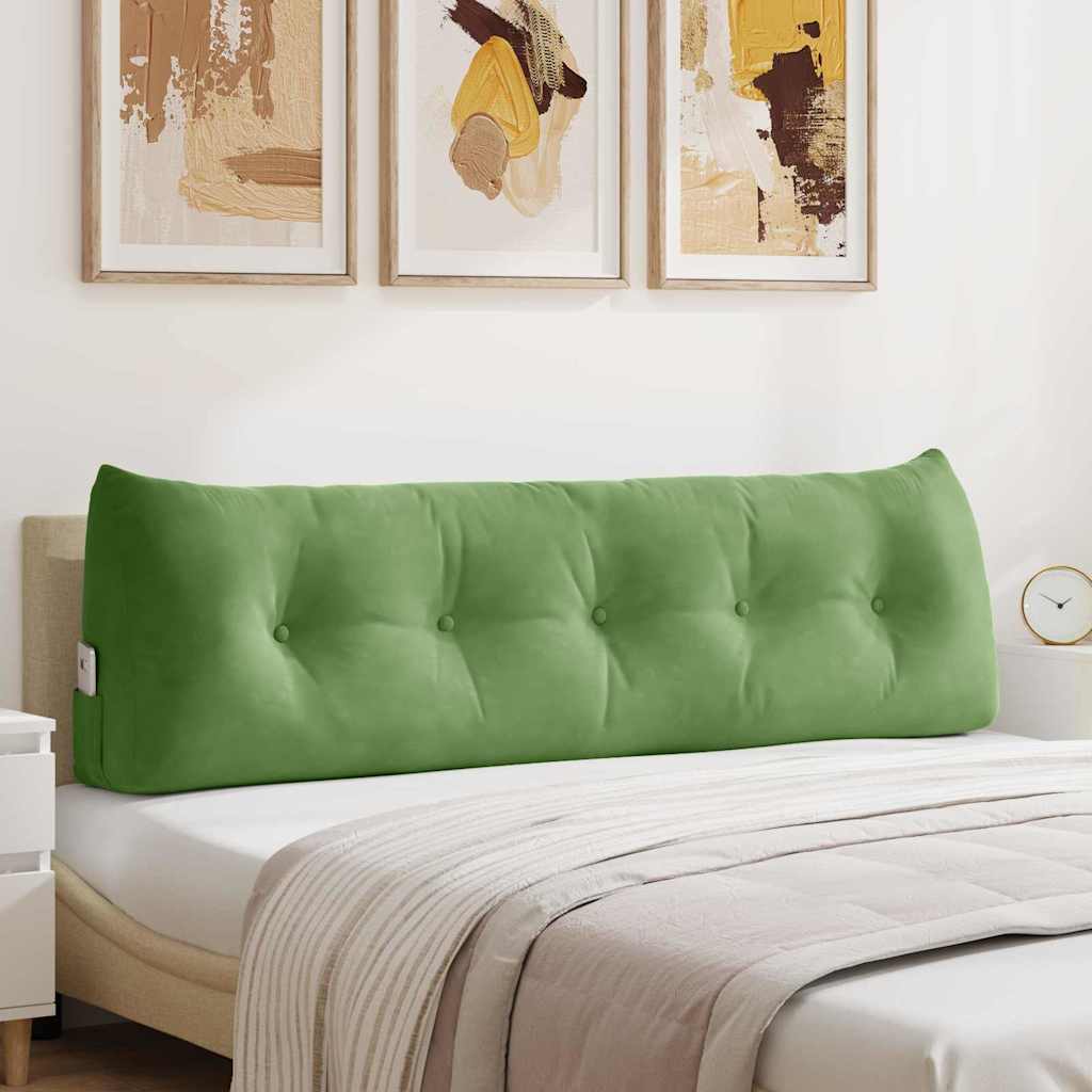 Seljatugi padi Hele roheline 160 x 50 x 24 cm Samet
