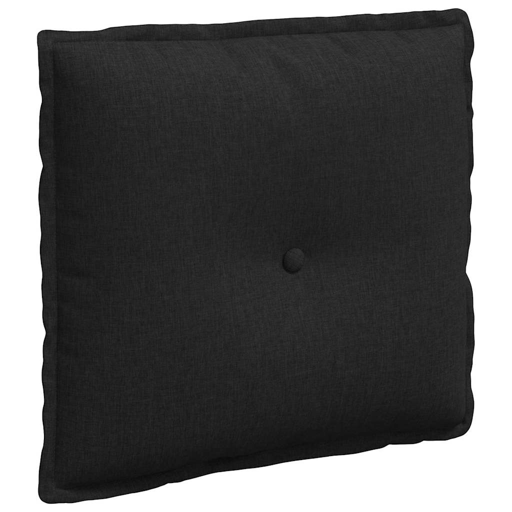 Seljatugi padi Must 50 x 19 x 45 cm kangas