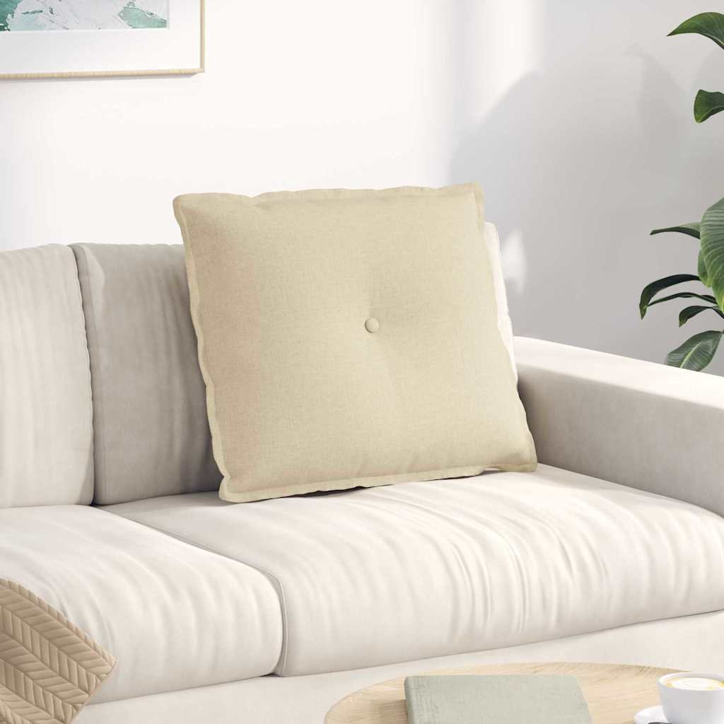 Seljatugi padi cream 60 x 50 x 19 cm kangas
