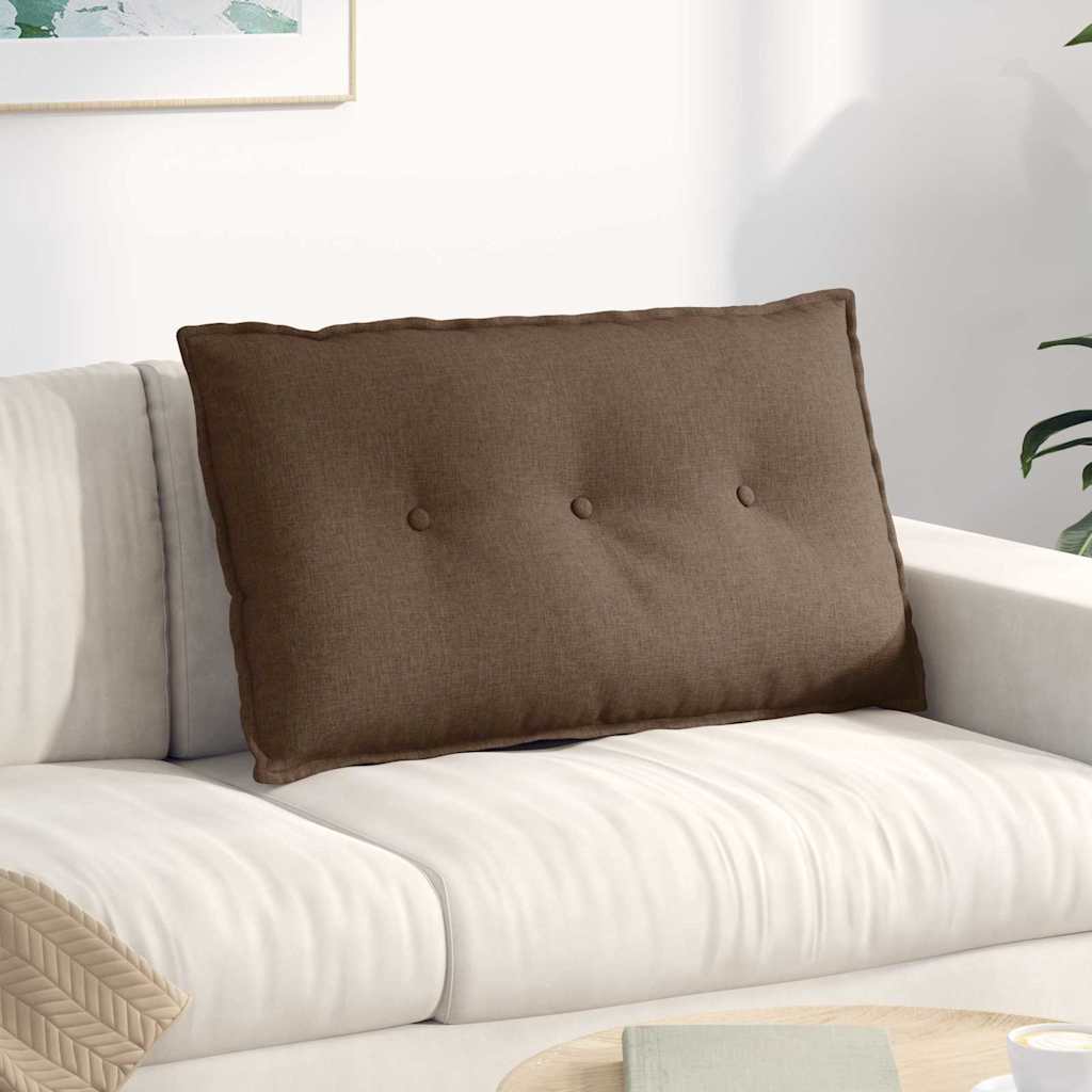 Seljatugi padi Pruun 80 x 19 x 50 cm kangas