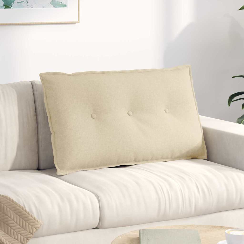 Seljatugi padi cream 80 x 19 x 50 cm kangas