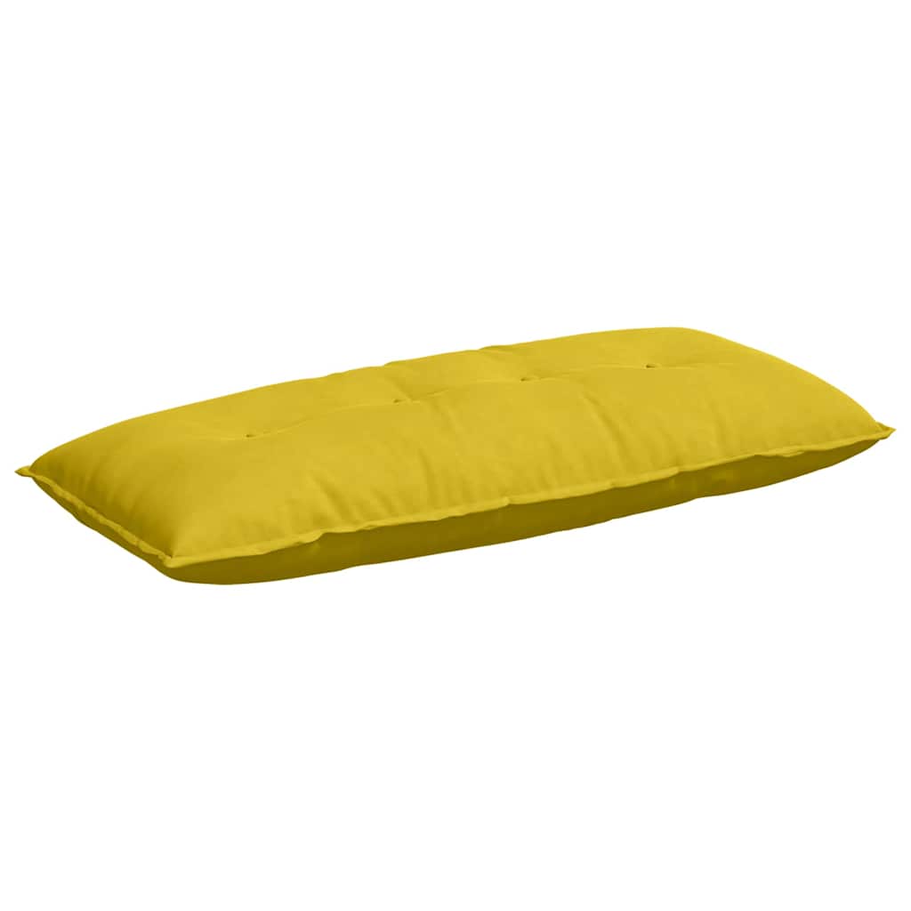 Seljatugi padi Kollane 120 x 50 x 19 cm Korter kangas