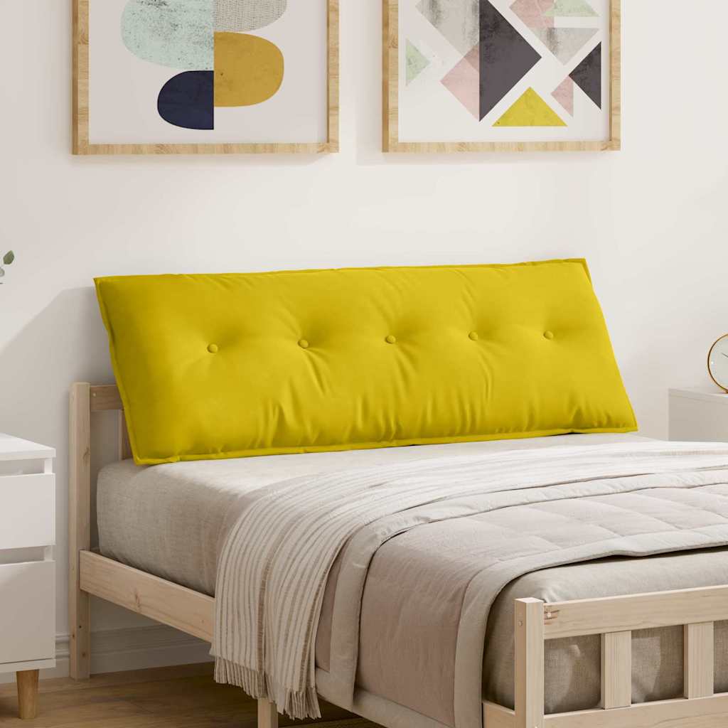 Seljatugi padi Kollane 140 x 50 x 19 cm Korter kangas